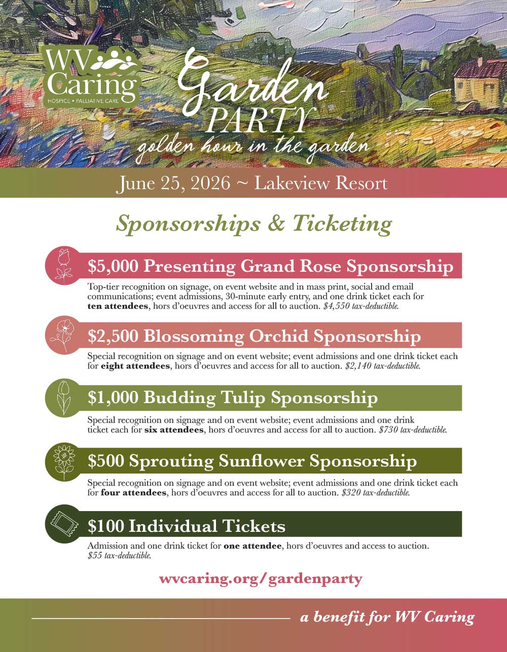 Garden Party Sponsorships